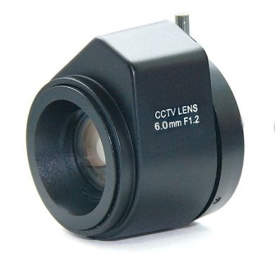 監視器材DC自動光圈6mm/F1.2鏡頭