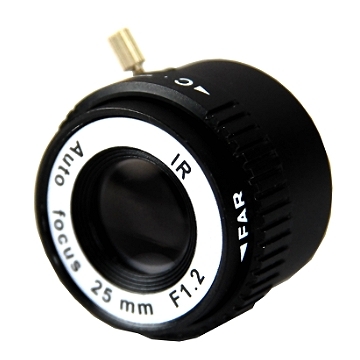 監視器材固定光圈25mm/F1.2紅外線專用IR鏡頭