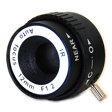 監視器材手動光圈12mm/F1.2紅外線專用IR鏡頭