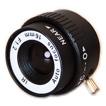 監視器材手動光圈16mm/F1.2紅外線專用IR鏡頭