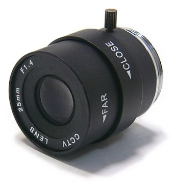 監視器材手動光圈25mm/F1.4鏡頭