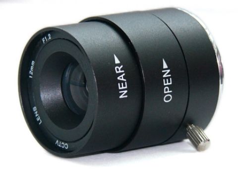 監視器材手動光圈12mm F1.2鏡頭
