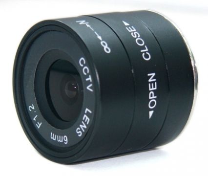 監視器材手動光圈6mm/F1.2鏡頭